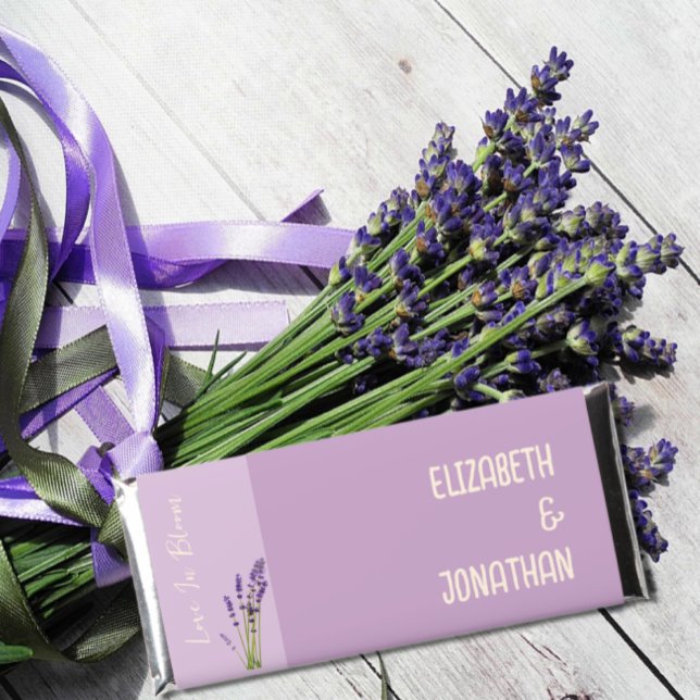 Lavender Love Wedding Hershey Bar Favors (Creator Uploaded)
