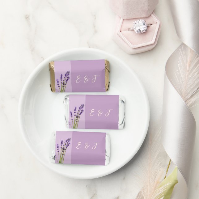Lavender Love Wedding Hershey's Miniatures (Wedding)