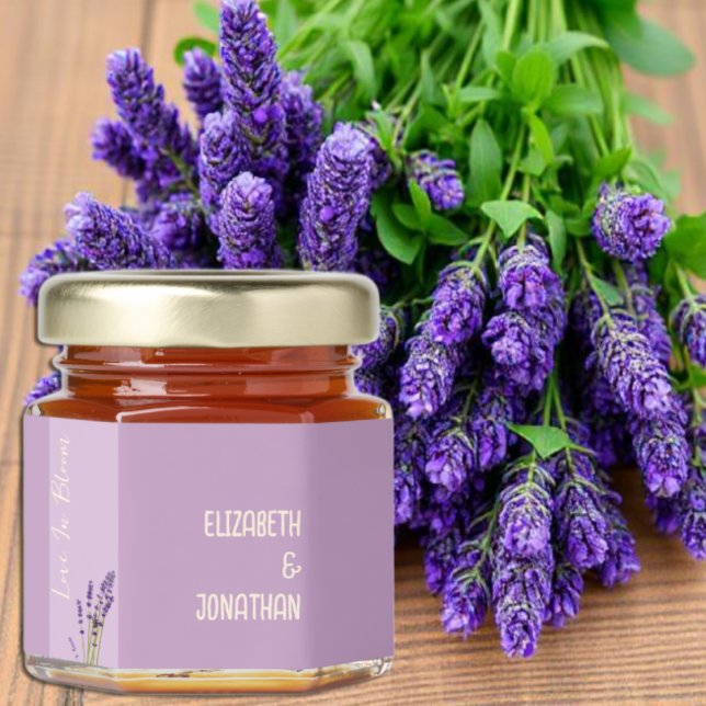 Lavender Love Wedding Honey Jar Favors (Creator Uploaded)