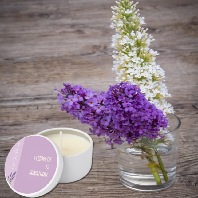 Lavender Love Wedding Mini Candle Favors (Creator Uploaded)