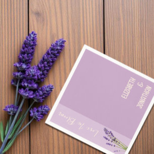 Lavender Love Wedding Napkins