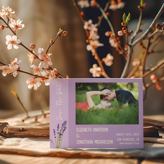 Lavender Love Wedding Save The Date (Creator Uploaded)