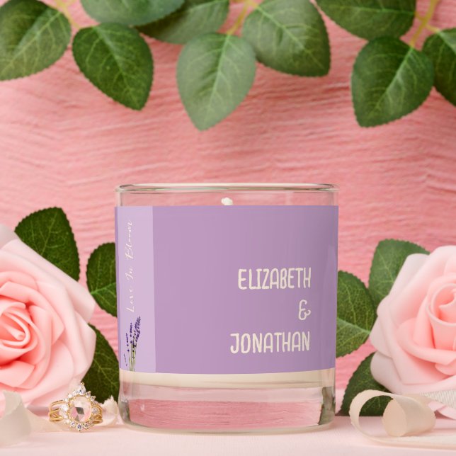Lavender Love Wedding Scented Candle (Wedding)