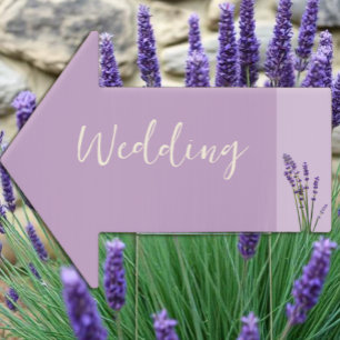 Lavender Love Wedding Sign