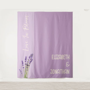 Lavender Love Wedding Tapestry