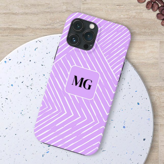 Lavender Lovers Chic Geometric Design Case-Mate iPhone Case (Creator Uploaded)