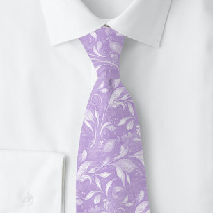 Lavender Luscious Botanical Neck Tie