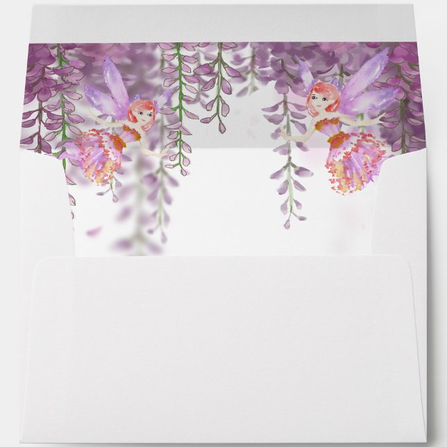 Lavender Magical Fairy Theme Matching Envelope 5x7 (Creator Uploaded)