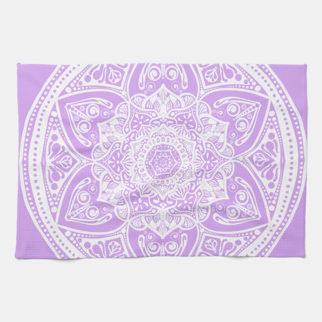 Lavender Mandala Towel (Horizontal)
