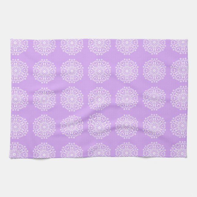 Lavender Mandala Towel (Horizontal)