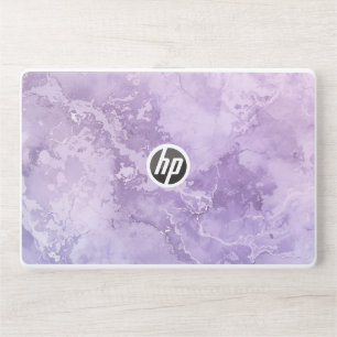 Lavender Marble Background with White Veins   Seam HP Laptop Skin
