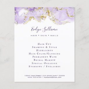 Lavender Marbling Design Flyer