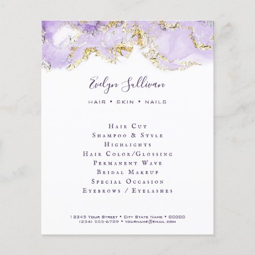Lavender Marbling Design Flyer