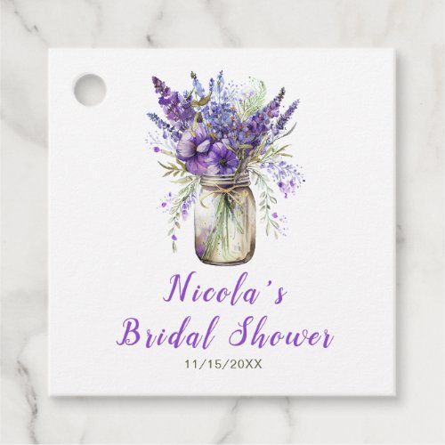 Lavender Mason Jar Bridal Shower 