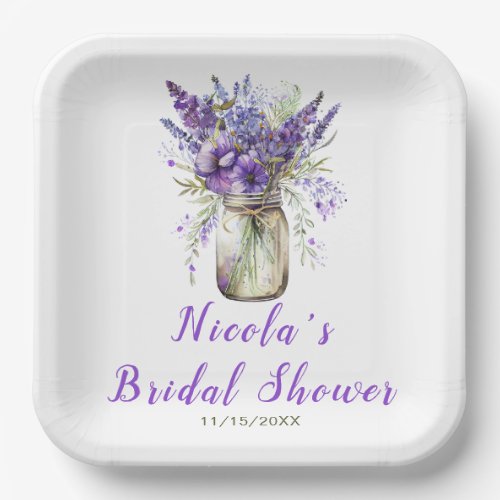 Lavender Mason Jar Bridal Shower 