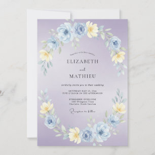 Lavender Meadow Wedding Invitation