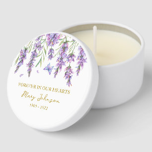 Lavender Memorial Funeral Mini Candle Favors