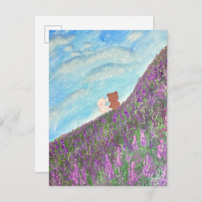 "Lavender Memory" Postcard & Envelope Set (Front/Back)