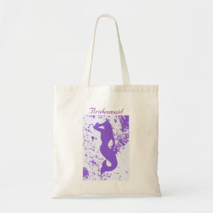 Lavender Mermaid Bridesmaid Tote Bag