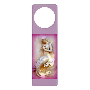 lavender mermaid door hanger