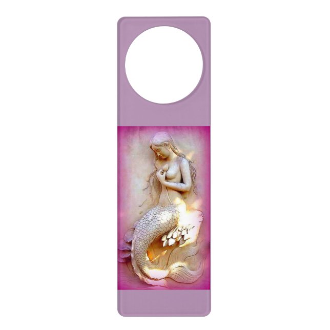 lavender mermaid door hanger (Front)
