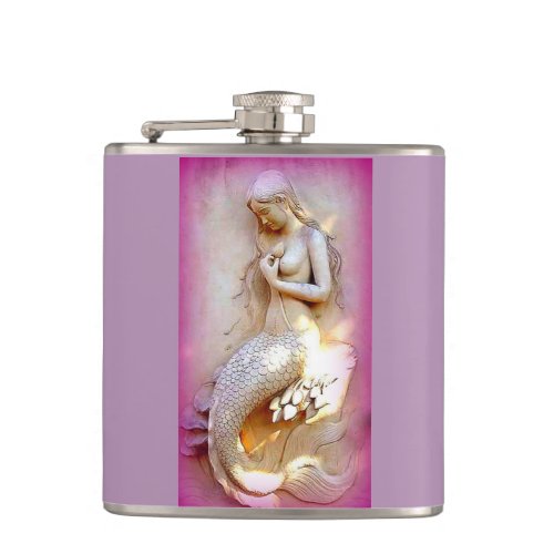 lavender mermaid flask