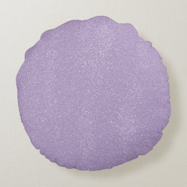 Lavender Mess Round Pillow (Back)