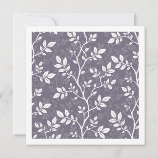 Lavender Minimalist Botanical Woven Branches Note Card