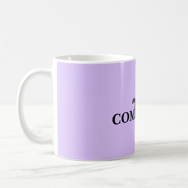 Lavender Minimalistic Coffee Mug (Left)