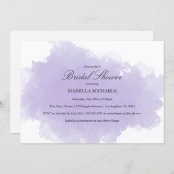 Lavender Mist | Bridal Shower Invitation by PinkMoonPaperie at Zazzle