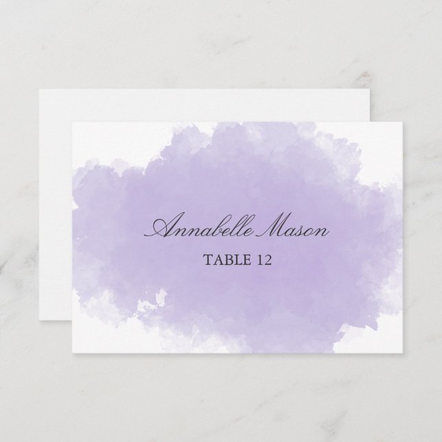Lavender Mist | Place Card (Front/Back)