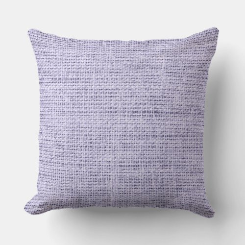 Lavender mist Rustic Burlap Linen Throw Pillow