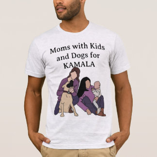 Lavender - Mom Kid and Dog for Kamala Tshirt
