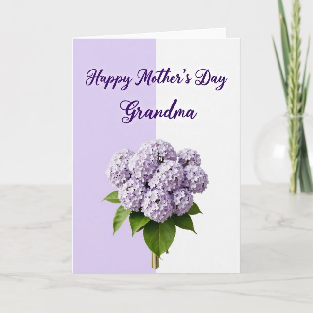 Lavender Mom Mothers Day Card (Front)