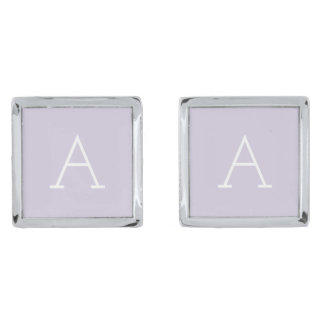 Lavender Monogram Cufflinks