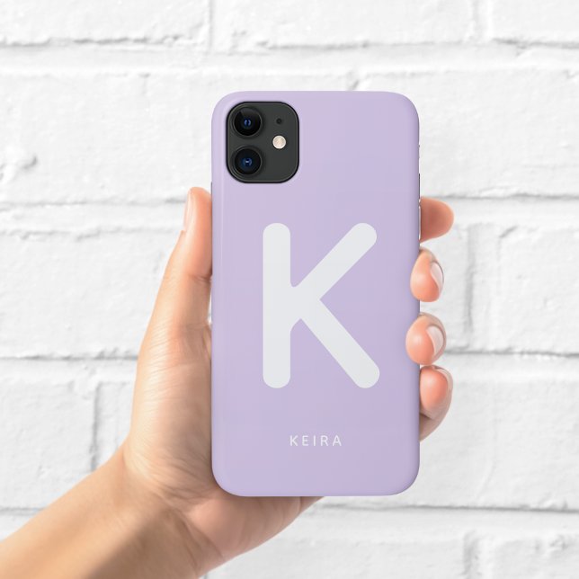 Lavender Monogram Phone Case (Creator Uploaded)
