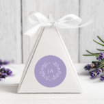 Lavender Monogram Wedding Classic Round Sticker<br><div class="desc">Seal your invitations and express gratitude with our Lavender Monogram Wedding Stickers. Perfect for envelope seals or favor labels,  these stickers feature the monogram and classic elegance,  adding a final touch of sophistication to your wedding stationery.</div>