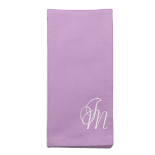 Lavender Monogrammed J and M Napkins