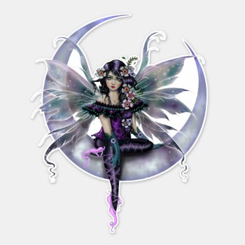 Lavender Moon Fairy Art By Molly Harrison Sticker by robmolily at Zazzle