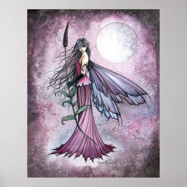 Lavender Moon Fairy Poster Print (Front)