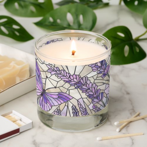 Lavender Morning Bliss _ Mosaic Art Scented Candle