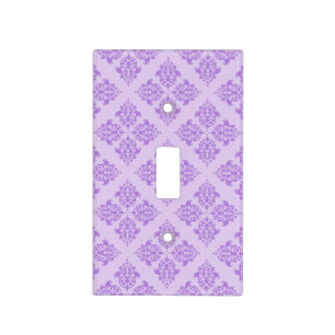Lavender Moroccan Damask Light Switch Cover