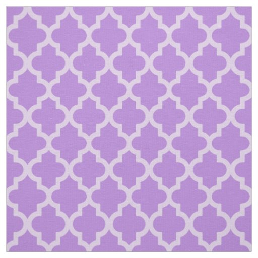 Lavender Moroccan Moods Quatrefoil Fabric