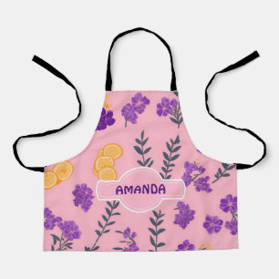 Lavender Mosaic Colorful Personalized Pattern Apron