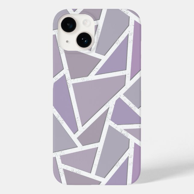 Lavender mosaic pattern  Case-Mate iPhone case (Back)