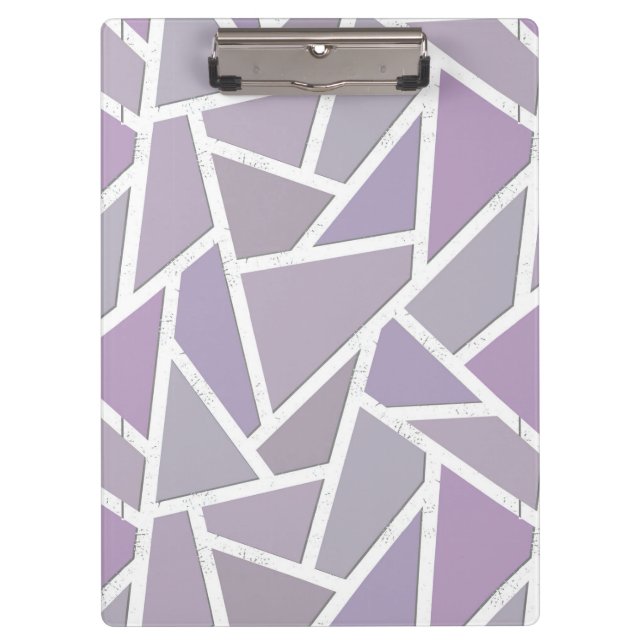 Lavender mosaic pattern clipboard (Front)
