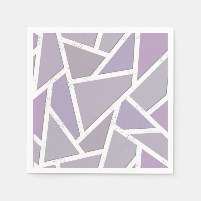Lavender mosaic pattern napkins (Front)