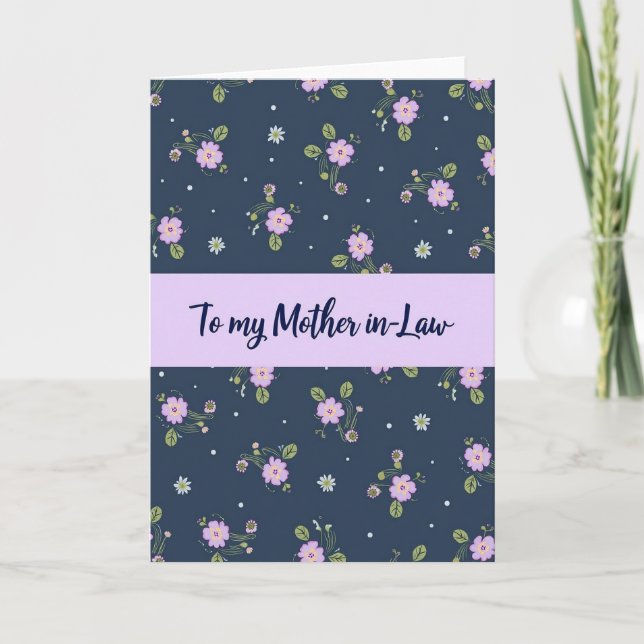 Lavender Mother In Law Card (Front)