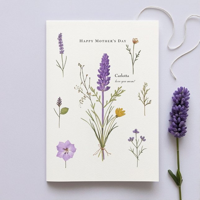 Lavender Mother’s Day Card for Personalized Messag (Creator Uploaded)