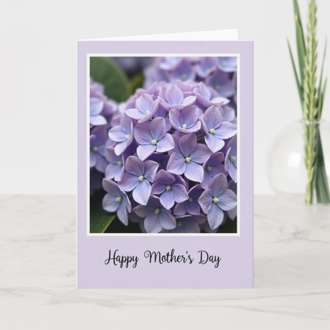 Lavender Mothers Day Bloom Card (Front)
